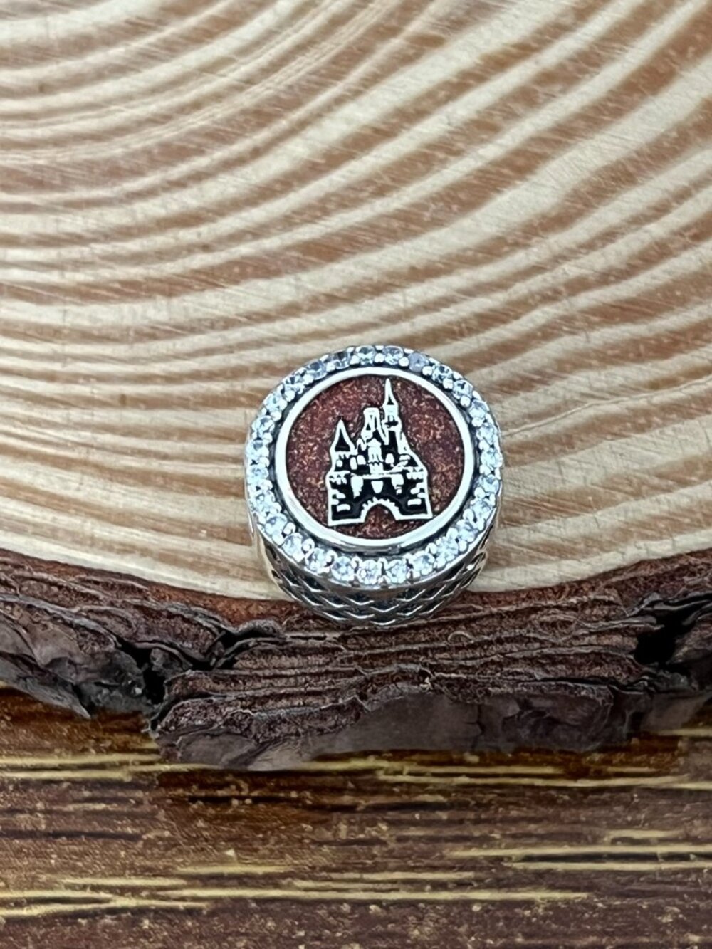 Pandora Blingbling Disney Castle Bead Charm S925 Silver Charm